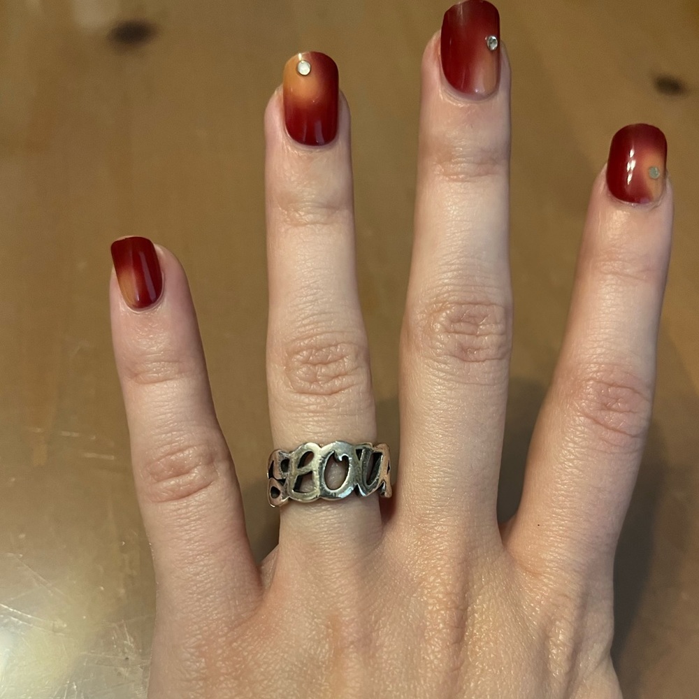 James Avery Love Ring, most likely size 7 Sterling Sliver